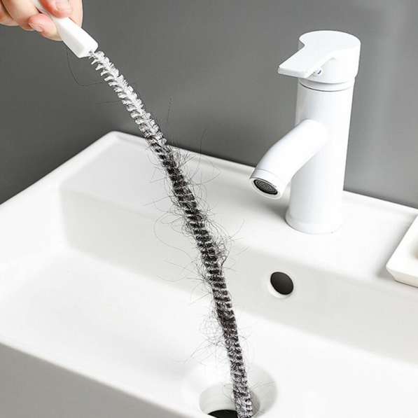 Ёршик-щуп для прочистки волосяных засоров в раковине,душевой в Москве фото 3