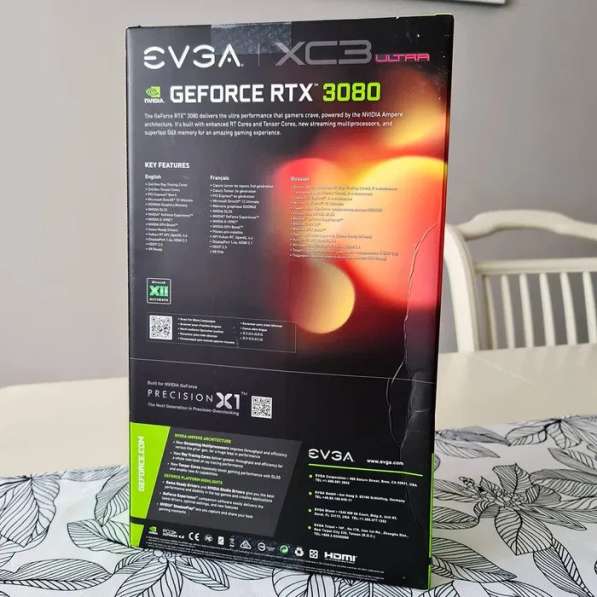 EVGA RTX 3080 XC3 Ultra Gaming, 10GB New в фото 5