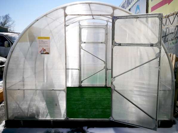 Арочная теплица с усиленным каркасом 10м в Ессентуках фото 3