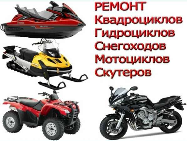 Ремонт квадроциклов, мотоциклов, гидроциклов, снегоходов в 