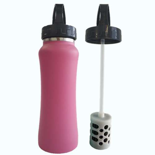 Travel BPA free stainless steel filter water bottle в фото 4