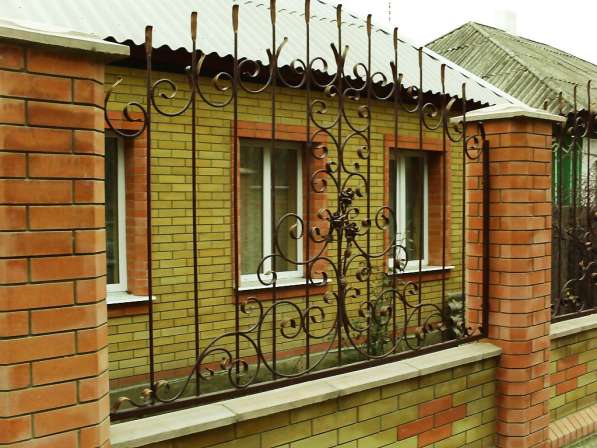Забор кованый, ограждение, перила на балкон, лестницу в фото 11