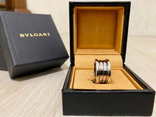 Bvlgari Кольцо в 4 полосы, Оригинал, белое золото