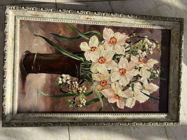 Нарциссы картина маслом в Ростове-на-Дону фото 4