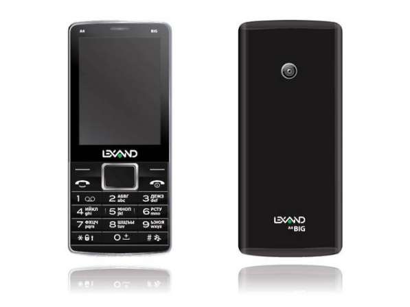 Телефон мобильный Lexand A4 BIG BLACK