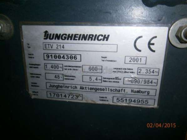 Ричтрак Jungheinrich ETV 214, Б/У в Санкт-Петербурге фото 5
