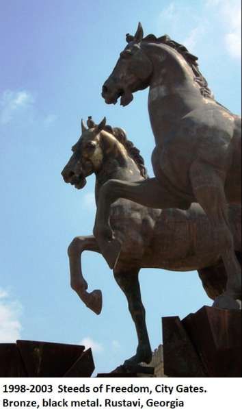 Magnificent horse sculpture