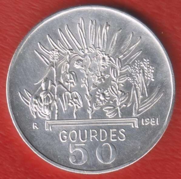 Гаити 50 гурдов 1981 г. ФАО FAO R серебро