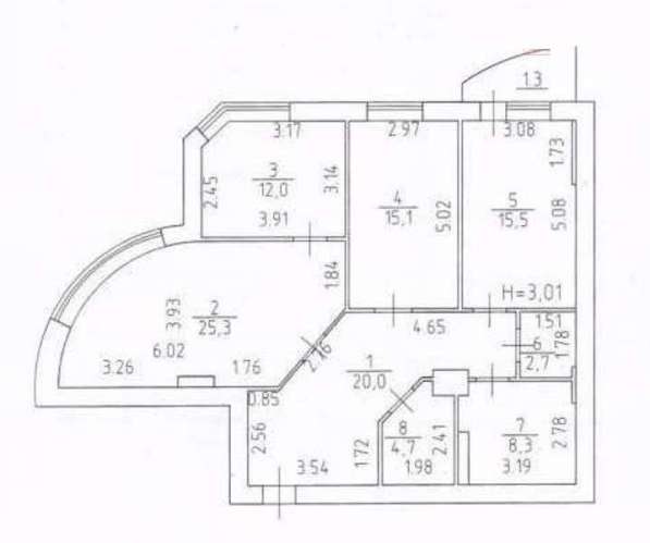 Трехкомнатная квартира в ЖК Ассоль в фото 3