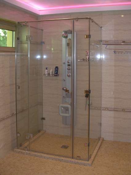 Стеклянная душ, перегородка в Казани