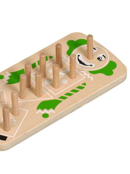 Сортер Клоун, деревянная игрушка геометрик+Шнуровка в фото 4