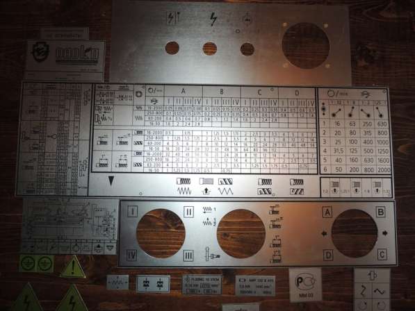 Продажа таблички для токарных станков 16к20, 1к62, 1в62, 16