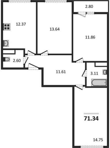 Продам трехкомнатную квартиру в Волгоград.Жилая площадь 71,34 кв.м.Этаж 7.Дом монолитный. в Волгограде