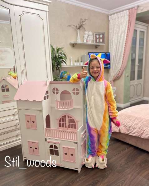 Кукольный домик деревянный большой Барби дом для Барби