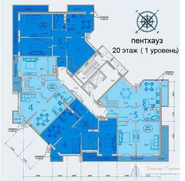 Продам многомнатную квартиру в Новороссийске. Жилая площадь 198 кв.м. Этаж 20. Есть балкон. в Новороссийске фото 5