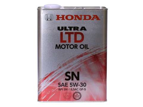 Масло моторное Honda Ultra LTD-SN 5W30 синтетика 4литра
