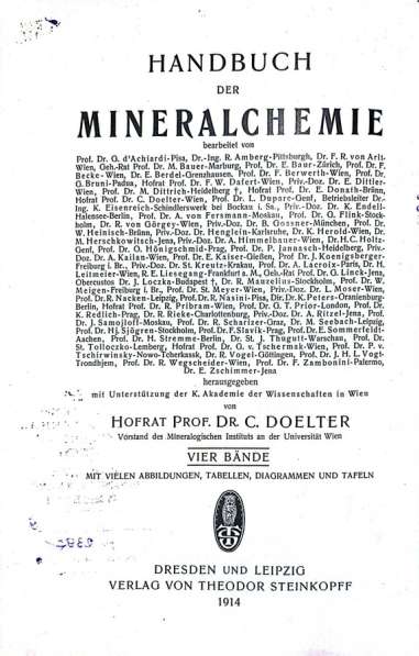 Фолиант - Handbuch der Mineralchemie II 1914 в Москве фото 15