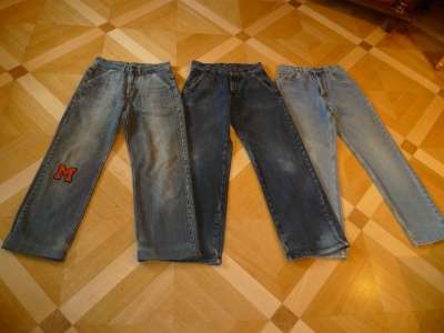 Три пары джинсов на 12-13-14 лет ZAJEANS75 рост 152-158-162
