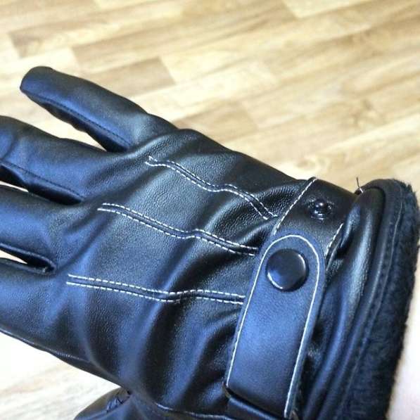 Перчатки мужские новые черные простроченные утепленные в Комсомольске-на-Амуре фото 3