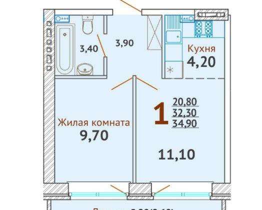 Д 34 кв. Измаильская 74 к 3 планировки.