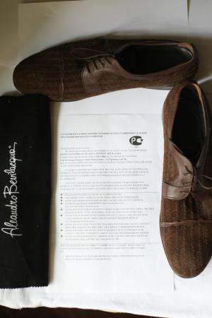Aleandro Bevilacqua мужские туфли из Италии (ручной работы) + подарок ремень Stefano Corsini в Москве фото 3