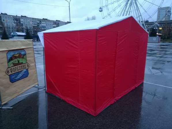 Мобильный шатер 3x3 м. Стальной каркас 30x30 мм в Новокузнецке фото 3