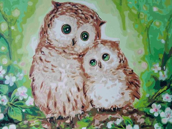 Нарисованные модульные картины 50х40 в фото 7