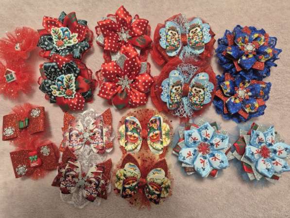 Зимние бантики для девочек в Москве фото 17