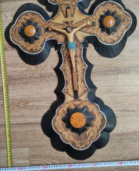 Деревянный крест распятие, большой, ручная авторская работа в Ставрополе