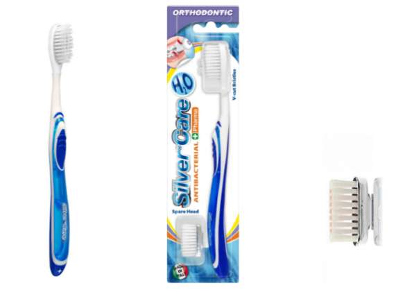 PIAVE h2o orthidontic/sensitive toothbrush + 1 spare head в 