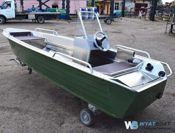 Купить лодку (катер) Wyatboat-390 У с консолью