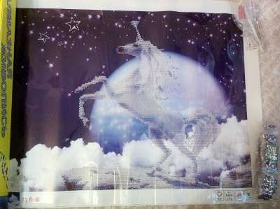 Картина из страз по номерам Единорог в Краснодаре фото 5