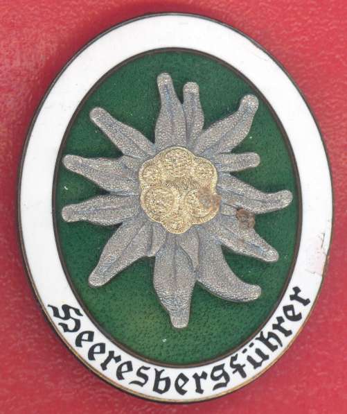 Германия 3 рейх знак горного проводника Вермахт Эдельвейс