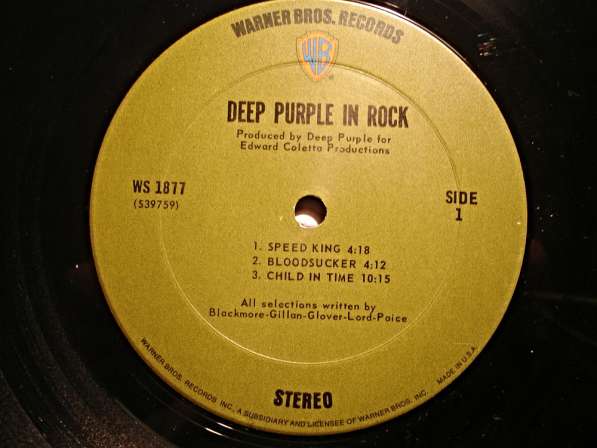 Пластинка виниловая Deep Purple ‎– Deep Purple In Rock(US) в Санкт-Петербурге фото 3