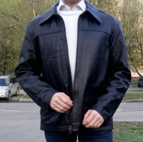 Куртка кожаная мужская Италия в Москве фото 8