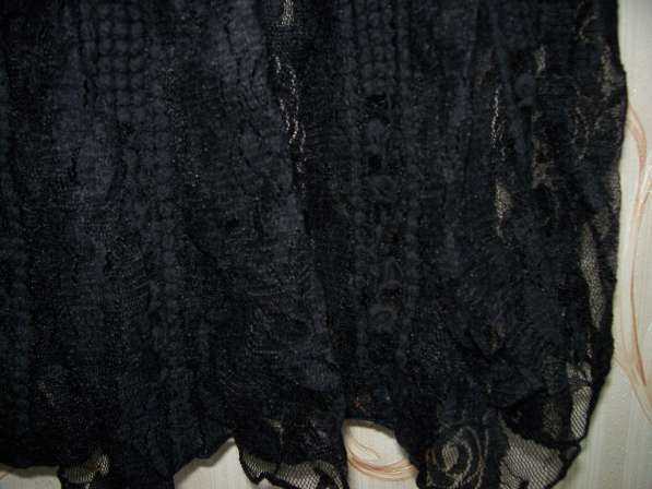 Черная гипюровая юбка, размер 44-46 в фото 4