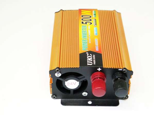 Инвертор UKC 500W 24V Преобразователь тока AC/DC Gold в фото 3