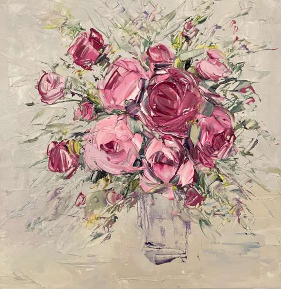 Картина маслом ЦВЕТЫ