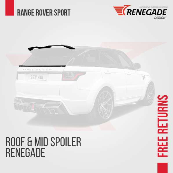 Roof & trunk mid spoiler for Land Rover Range Rover Sport 20