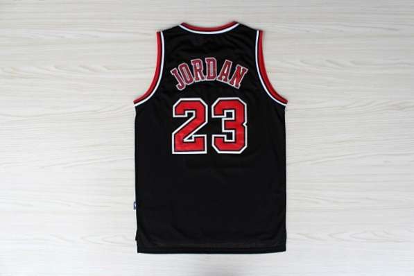 Баскетбольная майка NBA Чикаго Булс #23 Майкл Джордан черная в Москве