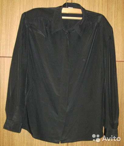 Блузка рубашка женская чёрная 50-52 размер в Сыктывкаре фото 3