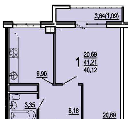 Продам однокомнатную квартиру в Краснодар.Жилая площадь 42 кв.м.Этаж 15.Дом монолитный. в Краснодаре