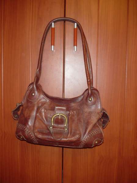 Брендовая женская сумка PIKOLINOS коричневая кожа хендмейд