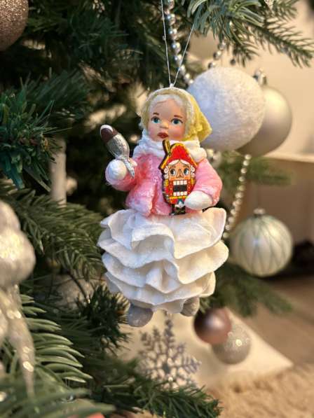 Игрушки ручной работы из ваты на елку