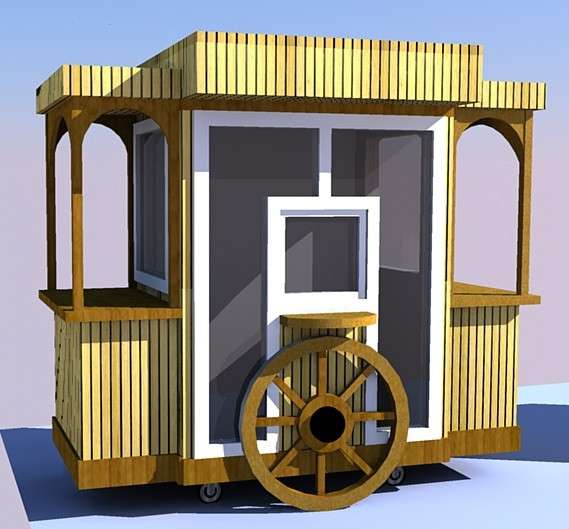 Изготовления киоска-карета от производителя