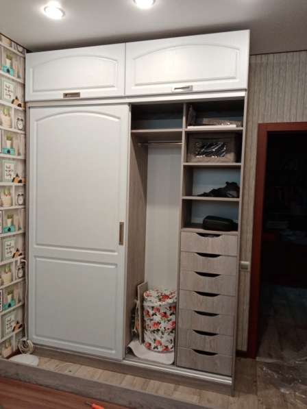 Шкафы-купе, гардеробные, прихожие, кабинеты, детские в Мурманске фото 8