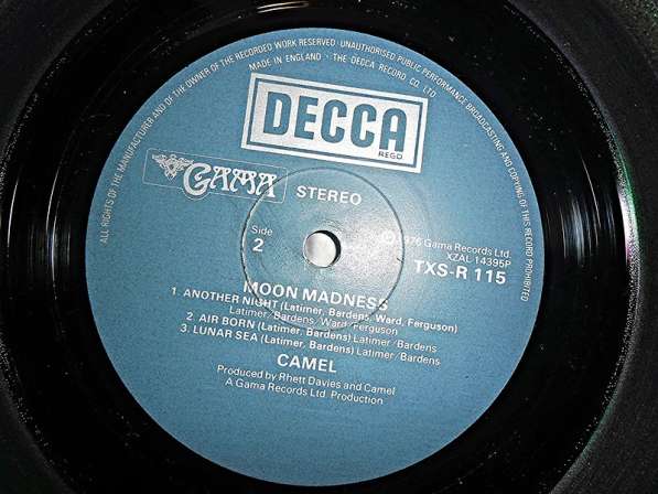 Camel - Moonmadness (uk) в Санкт-Петербурге