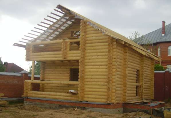 Производим бревно оцилиндрованное в фото 12