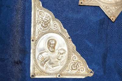 Серебряные накладки для Евангелия. 19 в. мастер Виктор Аарне, Фабе в Санкт-Петербурге фото 4