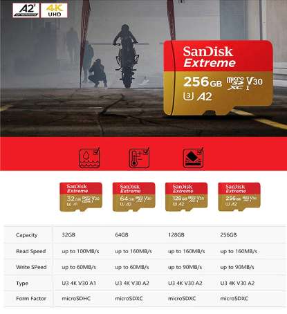 Продам карту памяти SanDisk Extreme A1 U3 32Гб в 